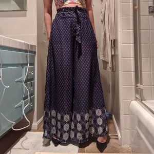 Truth NYC Paisley Boho Wide-Leg Palazzo Pants